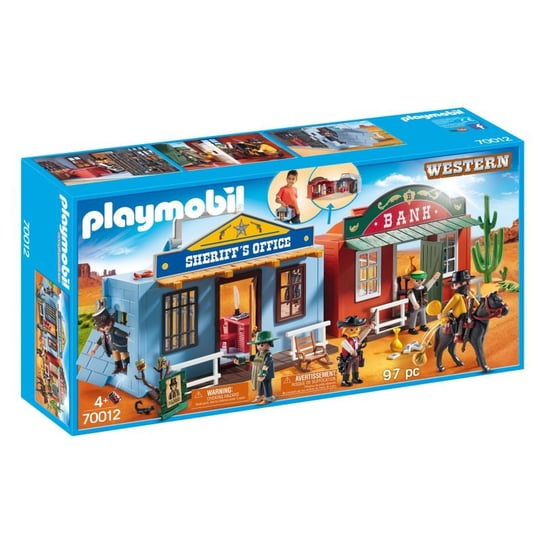 Playmobil, klocki Przenośne Miasteczko Westernowe, 70012 Playmobil
