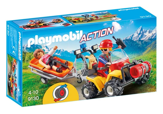 Playmobil, klocki Quad ratownictwa górskiego, 9130 Playmobil