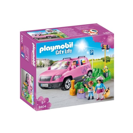 Playmobil, klocki Samochód rodzinny z zatoczką parkingową, 9404 Playmobil