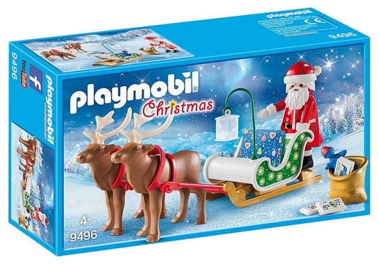 Playmobil, klocki Sanie świętego Mikołaja z reniferami Playmobil