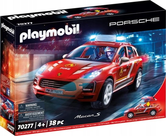 Playmobil, klocki Straż Pożarna Porsche, 70277 Playmobil