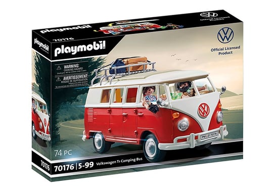 Playmobil, klocki Volkswagen T1 Camping Bus, 70176 Playmobil