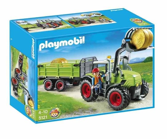 Playmobil, klocki Wielki traktor z przyczepą, 5121 Playmobil