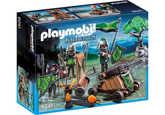 Playmobil Knights, klocki Oddział bojowy rycerzy herbu Wilka, 6041 Playmobil
