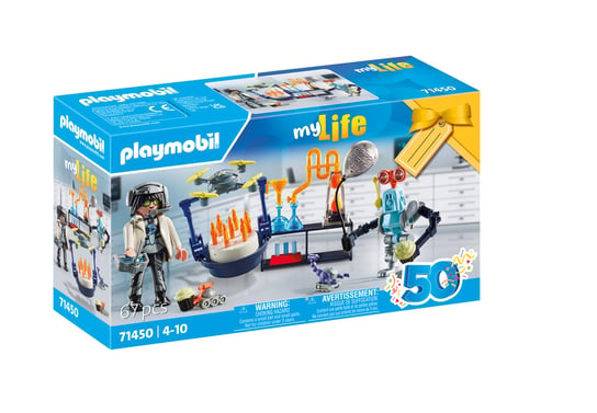 PLAYMOBIL,Naukowiec z robotami,71450 Playmobil
