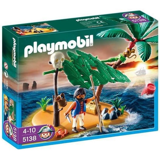Playmobil Piraci, klocki Bezludna wyspa i rozbitek, 5138 Playmobil