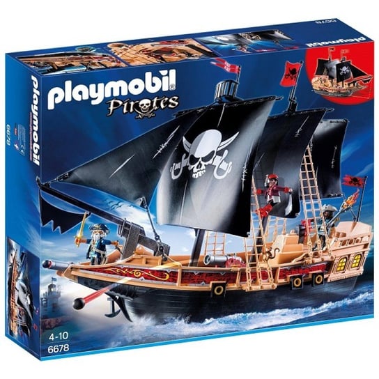 Playmobil Pirates, klocki Okręt wojenny piratów, 6678 Playmobil