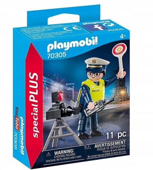 Playmobil, Policjant z radarem, 70305 Playmobil