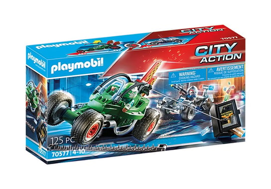 Playmobil, Pościg Gokartem Za Włamywaczem 70577 4+ Playmobil Playmobil