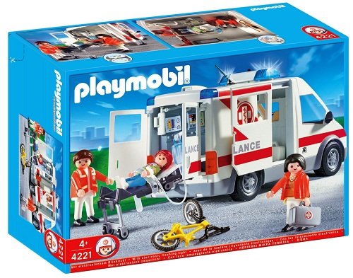 Playmobil Ratownictwo, klocki Ambulans, 4221 Playmobil