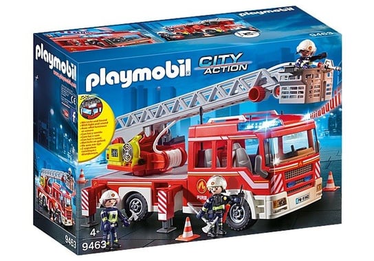 PLAYMOBIL, Samochód strażacki z drabiną, 9463 Playmobil