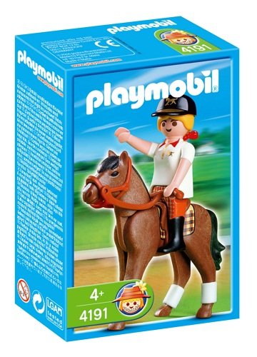 Playmobil Stadnina koni, klocki Amazonka na koniu, 4191 Playmobil