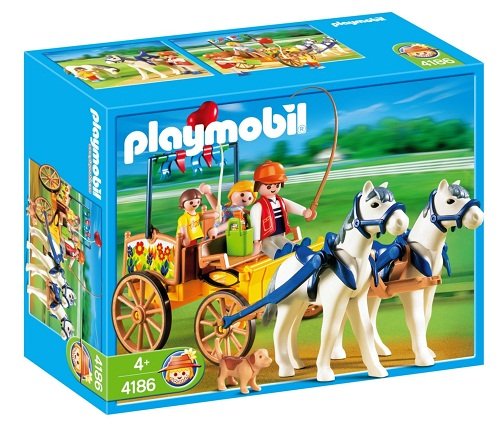 Playmobil Stadnina koni, klocki Bryczka, 4186 Playmobil
