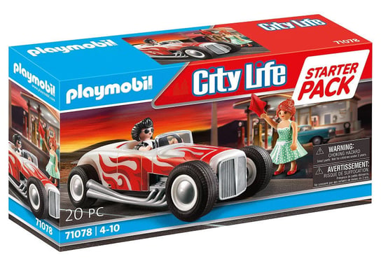 PLAYMOBIL, Starter Pack Hot Rod, 71078 Playmobil