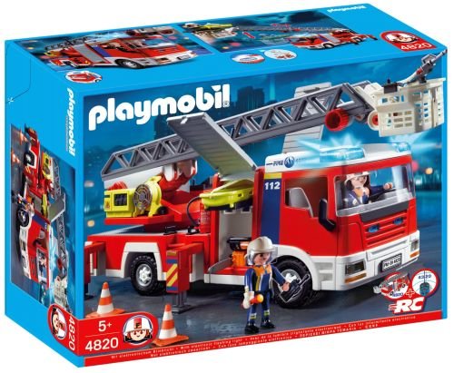 Playmobil Straż pożarna, klocki Samochód strażacki z drabiną, 4820 Playmobil
