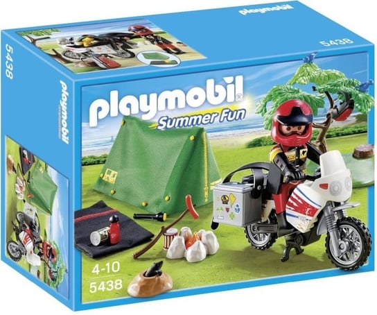 Playmobil Summer Fun, klocki Motocykl na kemping, 5438 Playmobil
