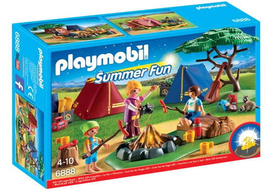 Playmobil Summer Fun, klocki Pole namiotowe z ogniskiem, 6888 Playmobil