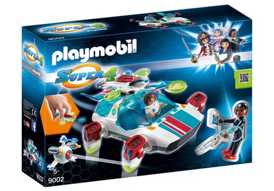 Playmobil Super 4, klocki FulguriX z agentem Gene, 9002 Playmobil