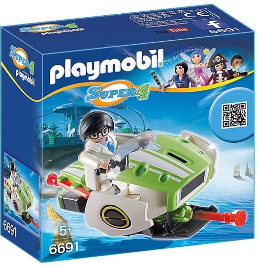 Playmobil Super 4, klocki Skyjet, 6691 Playmobil