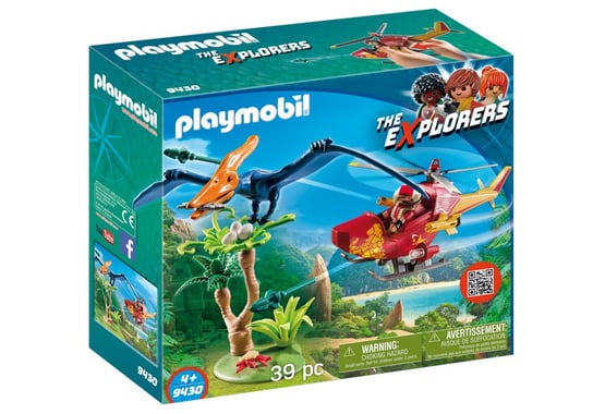Playmobil The Explorers, klocki Helikopter z pterodaktylem, 9430 Playmobil