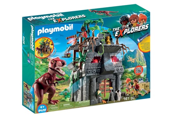 Playmobil The Explorers, klocki Obozowisko z T-Rexem, 9429 Playmobil