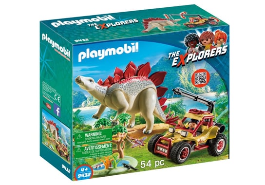 Playmobil The Explorers, Pojazd badawczy ze stegozaurem, 9432 Playmobil