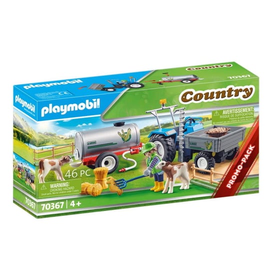 Playmobil, Traktor Ze Zbiornikiem Na Wodę 70367 4+ Playmobil Playmobil