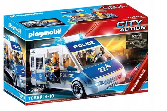 PLAYMOBIL, Transporter policyjny ze światłem i dźwiękiem, 70899 Playmobil