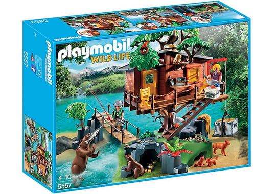 Playmobil Wild Life, klocki Przygoda z domkiem na drzewie, 5557 Playmobil