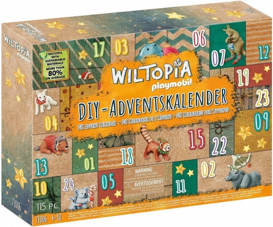 PLAYMOBIL, Wiltopia - Kalendarz DIY Podróż po świecie zwierząt, 71006 Playmobil