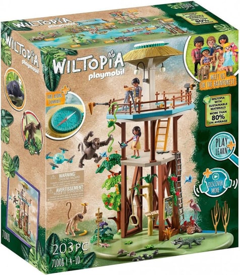 PLAYMOBIL, Wiltopia - Wieża badawcza z kompasem, 71008 Playmobil