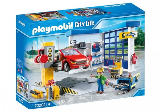 Playmobil,  zabawka edukacyjna Warsztat Samochodowy, zestaw Playmobil