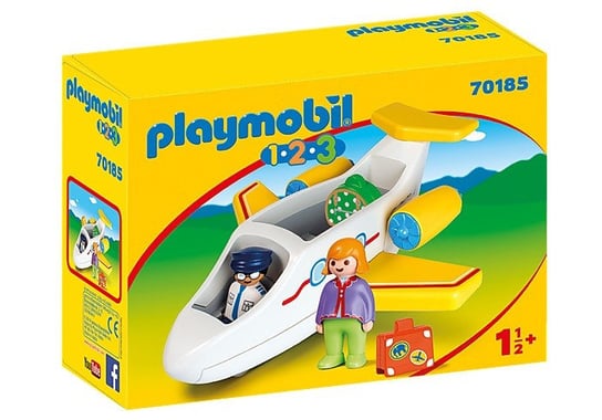Playmobil, zestaw figurek 123 Samolot pasażerski Playmobil