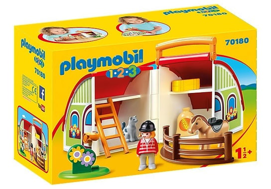Playmobil, zestaw figurek Moja przenośna stajnia Playmobil