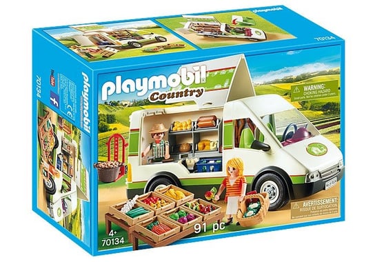 Playmobil, zestaw figurek Samochód do sprzedażny owoców i warzyw Playmobil