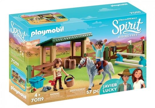 Playmobil, zestaw figurek Wybieg z Lucky i Javier Playmobil