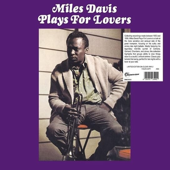 Plays For Lovers (Numbered) (Clear) Davis Miles