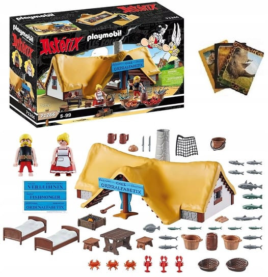 Playset Playmobil Astérix: Ordralfabetix Hut 71266 73 Pieces (S7191260) Playmobil