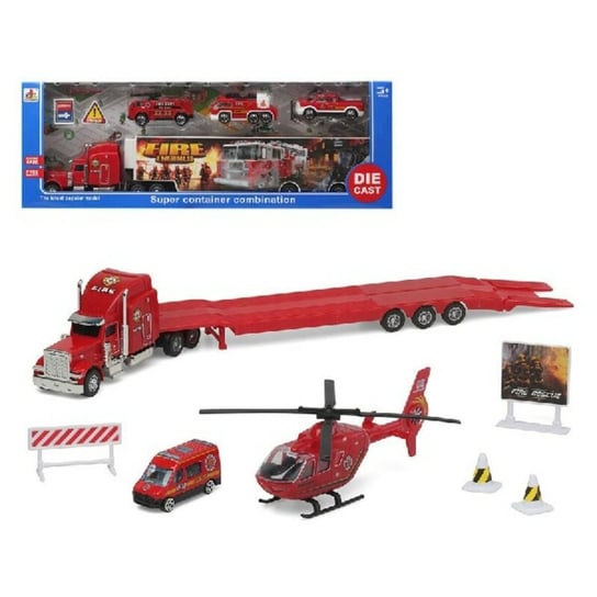 Playset Super Container Fire Vehicle Carrier Truck 39 x 14 cm (S1127687) Inna marka