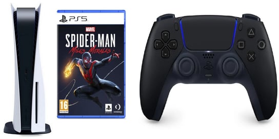 Playstation 5 + Marvels Spider Man Miles Morales + DualSense Wireless Controller Midnight Black Sony Interactive Entertainment