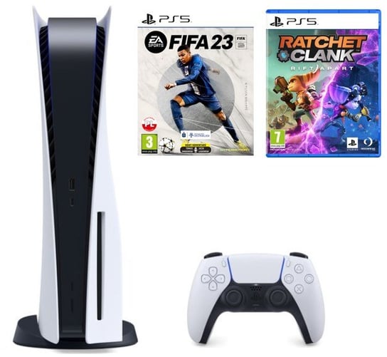 Playstation 5, Standard B + Gra PS5 FIFA 23 + Gra PS5 Ratchet & Clank Rift Apart Sony Interactive Entertainment