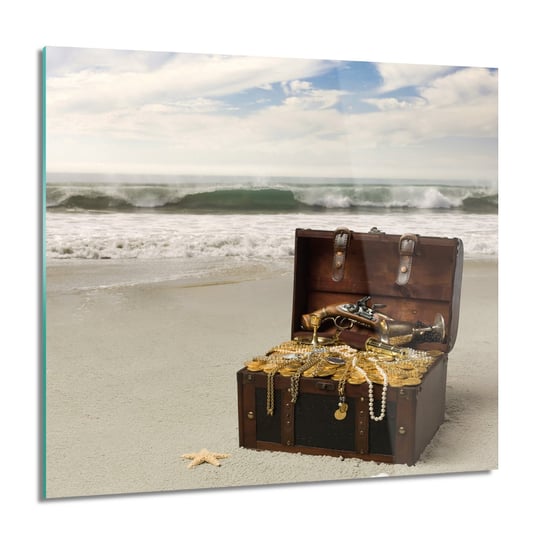 Plaża Skarb Morze Do łazienki Obraz Szklany 60x60 Cm Artprintcave Sklep Empikcom 2437