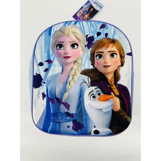Plecak 3D do przedszkola Frozen Anna Elsa błękitny Setino
