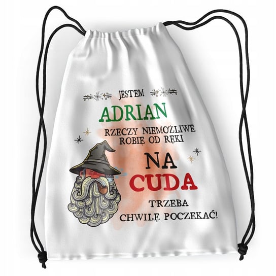 Plecak Dla Adriana Sportowy Szkolny Worek Torba z Nadrukiem ze Zdjęciem Inna marka