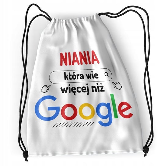 Plecak Dla Niani Sportowy Szkolny Worek Torba z Nadrukiem ze Zdjęciem Inna marka