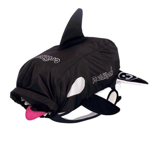Plecak dla przedszkolaka chłopca i dziewczynki czarny Trunki Wieloryb Willy wodoodporny Trunki