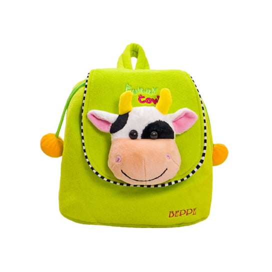 Plecak dla przedszkolaka chłopca i dziewczynki zielony Beppe Krówka Funny Beppe
