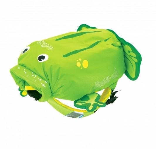 Plecak dla przedszkolaka chłopca i dziewczynki zielony Trunki Żaba Bob wodoodporny Trunki