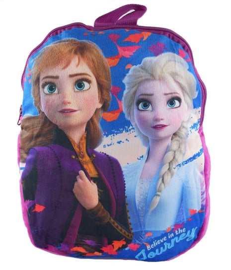 Plecak dla przedszkolaka dla chłopca i dziewczynki  Frozen - Kraina Lodu Kraina Lodu pluszowy jednokomorowy Frozen - Kraina Lodu