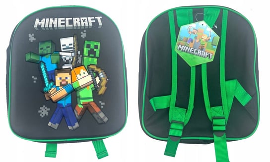 Plecak dla przedszkolaka dla chłopca i dziewczynki Minecraft jednokomorowy Fashion UK